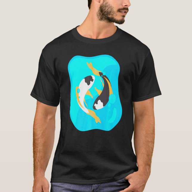 Camiseta Pez Koi Yin Yang (Anverso)