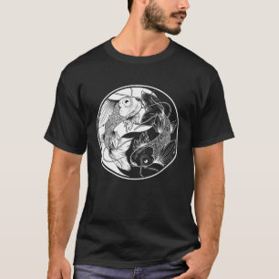 Camiseta Pez Koi Yin Yang Tosai Amur Carp Nishikigoi Koi F