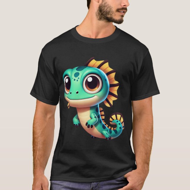 Camiseta Pez lagarto adorable (Anverso)