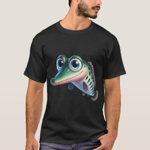 Camiseta Pez lagarto caimán adorable