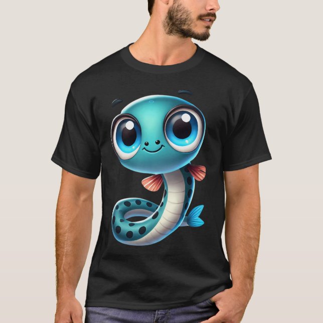 Camiseta Pez lamprea adorable (Anverso)