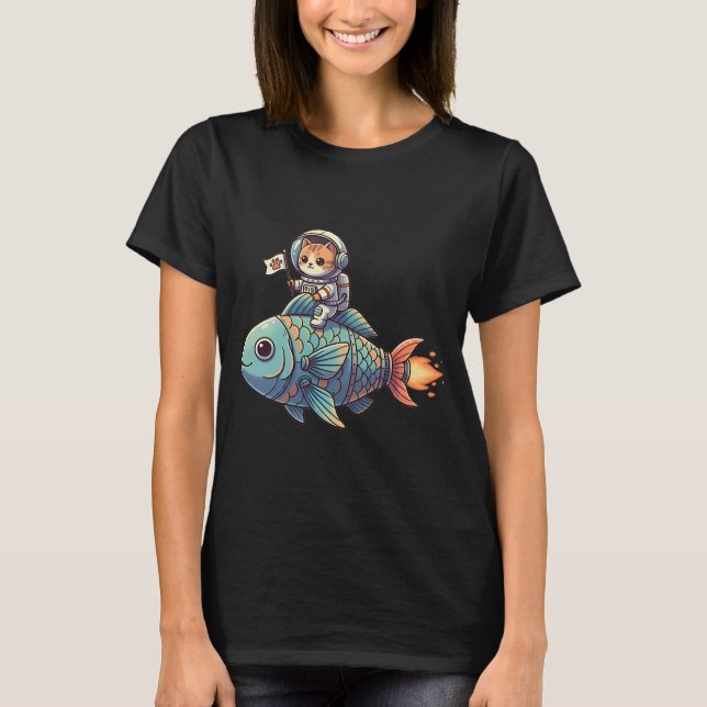 Camiseta Pez lanceta de Navidad (Anverso)