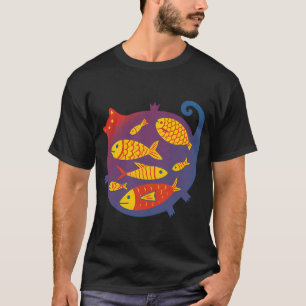 Camiseta pez lengua kawaii