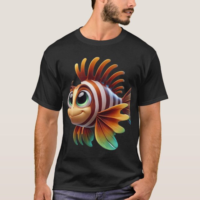 Camiseta Pez León Adorable (Anverso)
