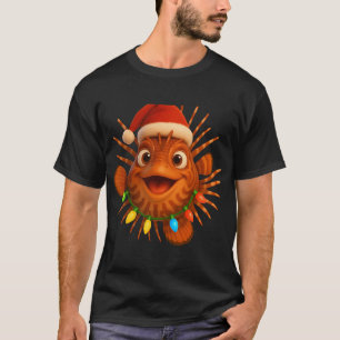 Camiseta Pez León de Navidad