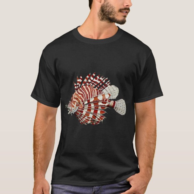Camiseta Pez León Rojo/Röd drakfisk (Anverso)