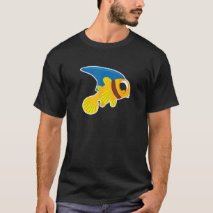 Camiseta Pez Lindo Con Aleta De Tiburón Niños Niñas Masco