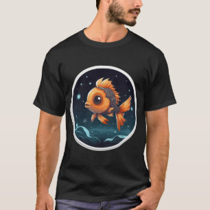 Camiseta Pez lindo Kawaii Buenas Noches