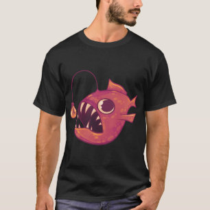 Camiseta Pez Linterna Adorable (Rojo)