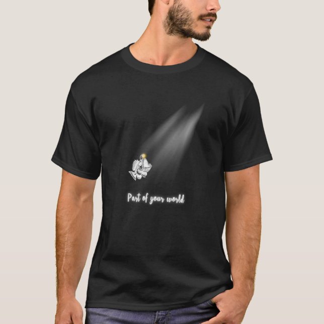 Camiseta Pez Linterna, Alta mar, lindo RIP (Anverso)