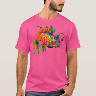 Camiseta Pez Linterna Arcoíris Psicodélico Pez Linterna P