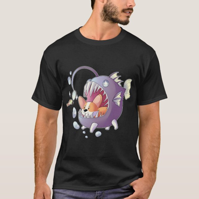 Camiseta Pez Linterna Corgi (Anverso)