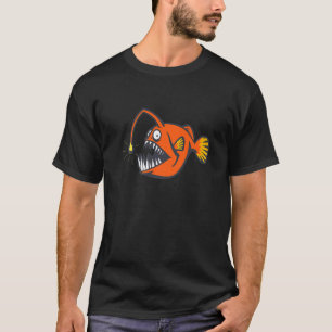 Camiseta Pez Linterna Criaturas del Mar Profundo Monstruo M