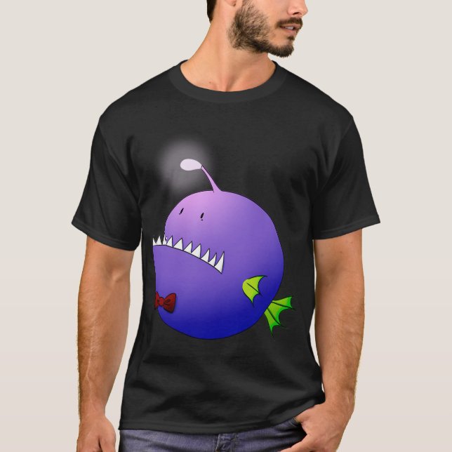 Camiseta Pez Linterna Nervioso (Anverso)