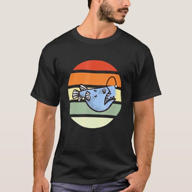 Camiseta Pez linterna - Pescador de peces (Anverso)