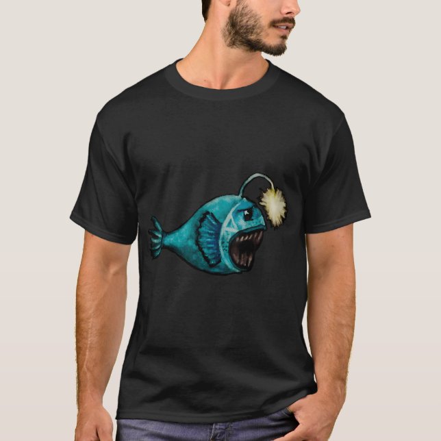 Camiseta Pez Linterna - Un Pez Extraño del Mar Profundo VR2 (Anverso)