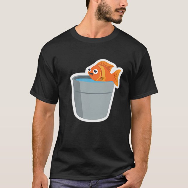 Camiseta Pez loco (tamaño pequeño). (Anverso)