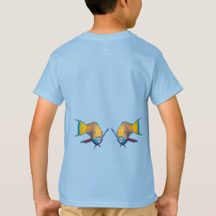 Camiseta Pez loro - Diseño abstracto - Recortado de la foto