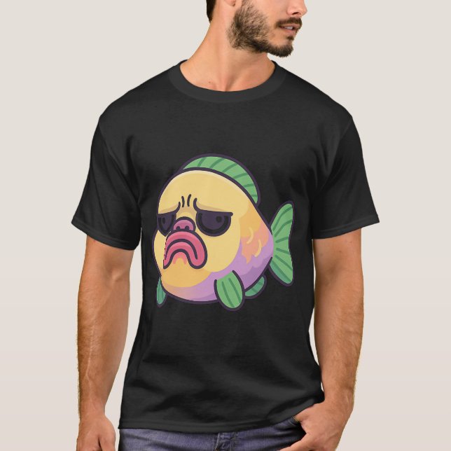 Camiseta Pez loro meme - Divertido (Anverso)