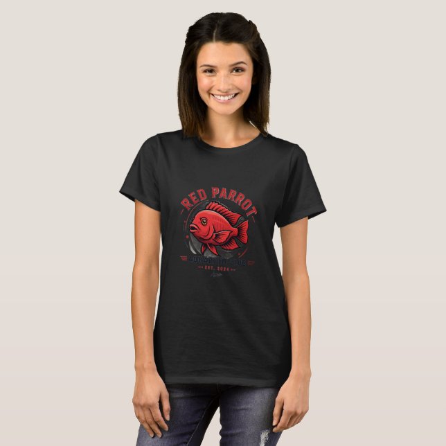 Camiseta Pez Loro Rojo (Anverso completo)