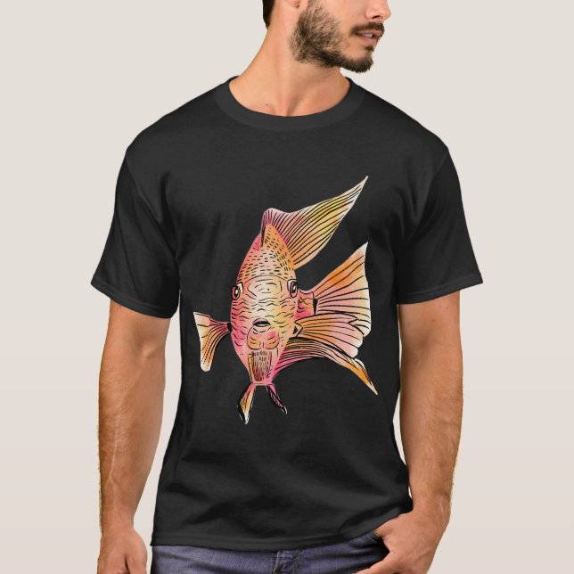 Camiseta Pez loro sangre naranja (Anverso)