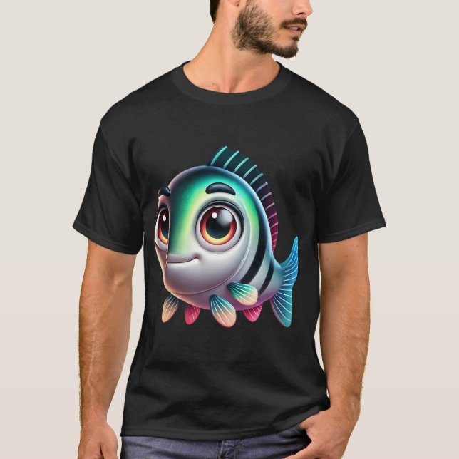 Camiseta Pez Lubina Adorable (Anverso)