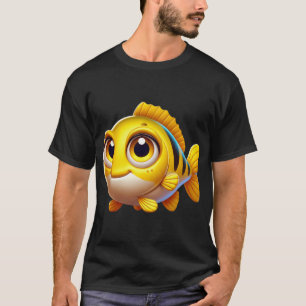 Camiseta Pez Lubina Amarillo Adorable