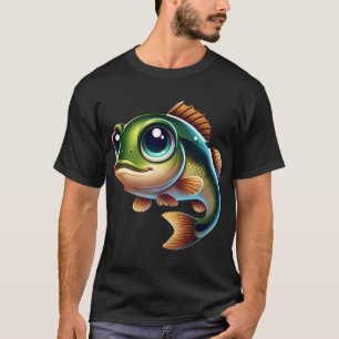 Camiseta Pez Lubina de Boca Pequeña Adorable