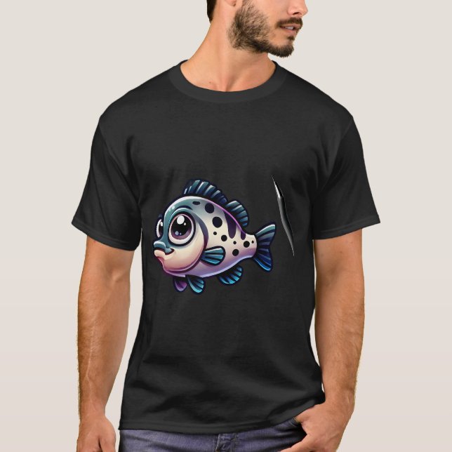 Camiseta Pez Lubina de Roca Adorable 2 (Anverso)