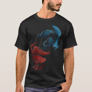 Camiseta Pez lucha beta tribal