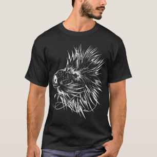 Camiseta Pez luchador zombie