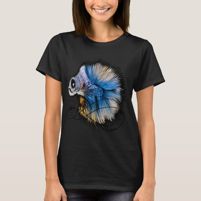 Camiseta Pez luchador zombie (Anverso)