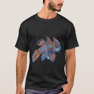 Camiseta Pez mandarín acuarela