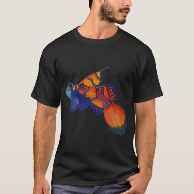 Camiseta Pez mandarín (Synchiropus splendidus) (Anverso)