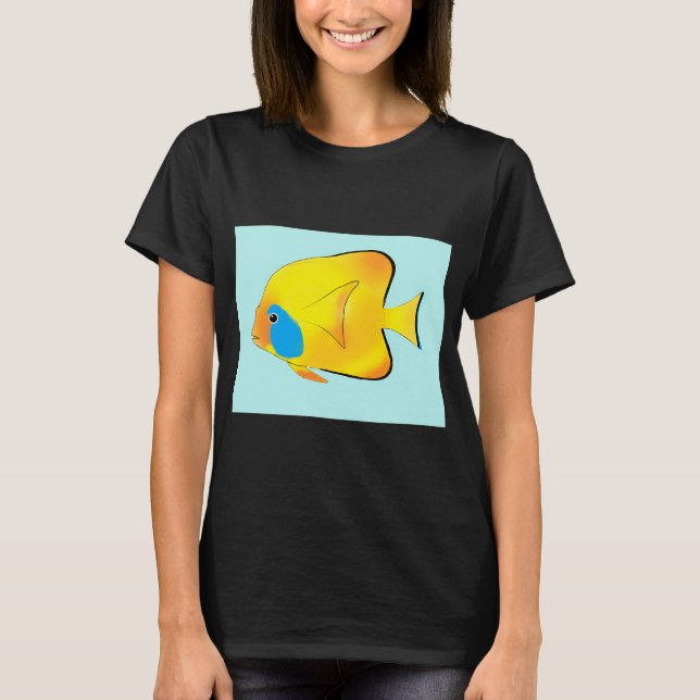 Camiseta Pez mariposa amarillo (Anverso)