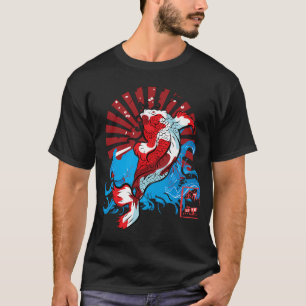 Camiseta Pez Mariposa Koi Naranja Tatuaje