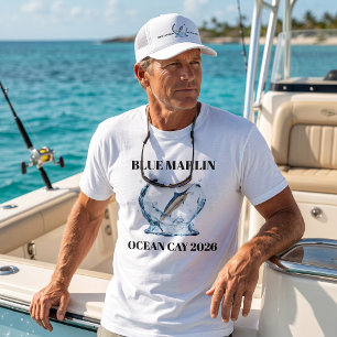 Camiseta Pez Marlin Azul Náutico Pescador Al Aire Libre P
