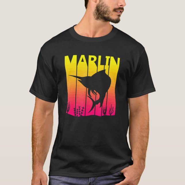Camiseta Pez Marlin Retro (Anverso)