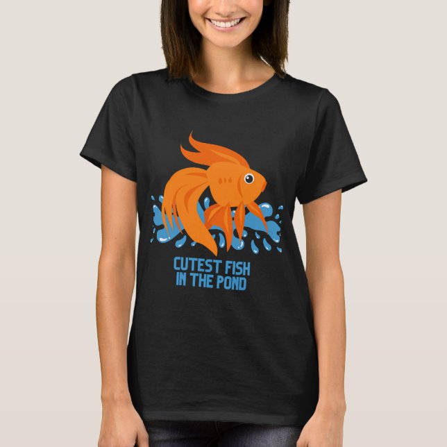 Camiseta Pez más lindo del estanque (Anverso)