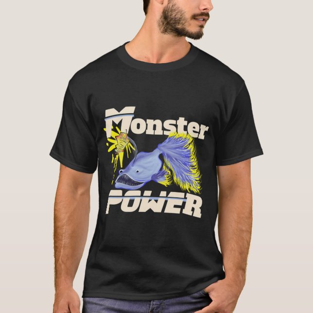 Camiseta pez monstruo (Anverso)
