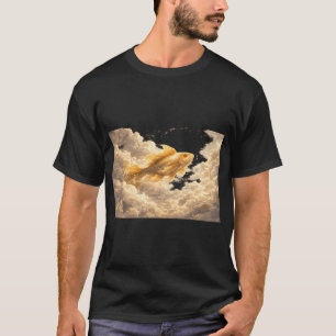 Camiseta Pez nada a través de las nubes