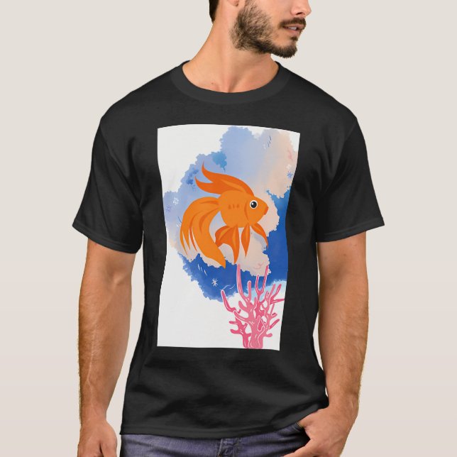 Camiseta pez naranja (Anverso)