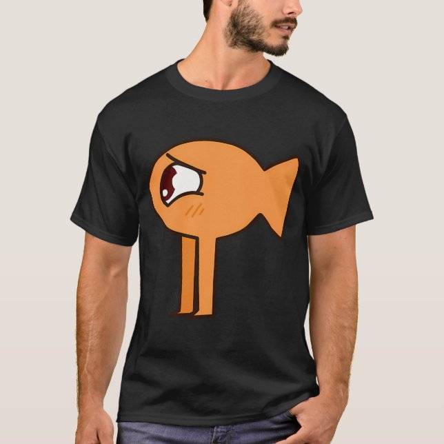 Camiseta Pez naranja con patas (Anverso)