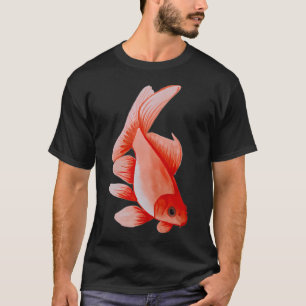 Camiseta Pez naranja - pintado a mano con acuarela.