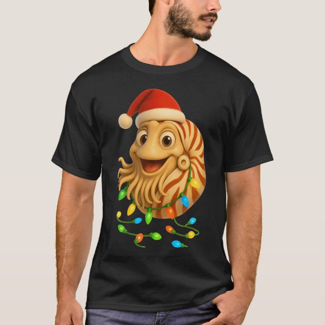 Camiseta Pez Nautilus de Navidad (Anverso)