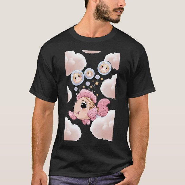 Camiseta Pez Nube Flotante (Anverso)