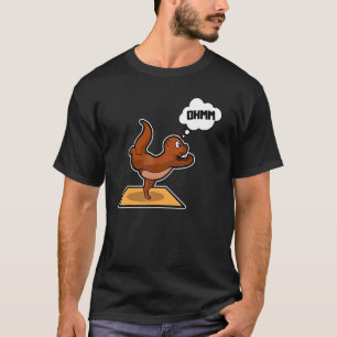 Camiseta Pez Nutria Posturas De Yoga Deporte Gimnasia Ohm L