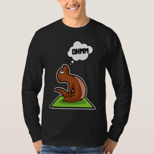 Camiseta Pez Nutria Posturas de Yoga Deporte Gimnasia Ohm L
