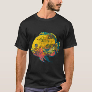 Camiseta Pez Óscar Amarillo Con Vientre Rosado