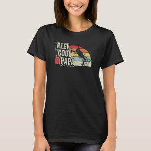 Camiseta Pez Papá Divertido Carrete Retro Vintage Pesca